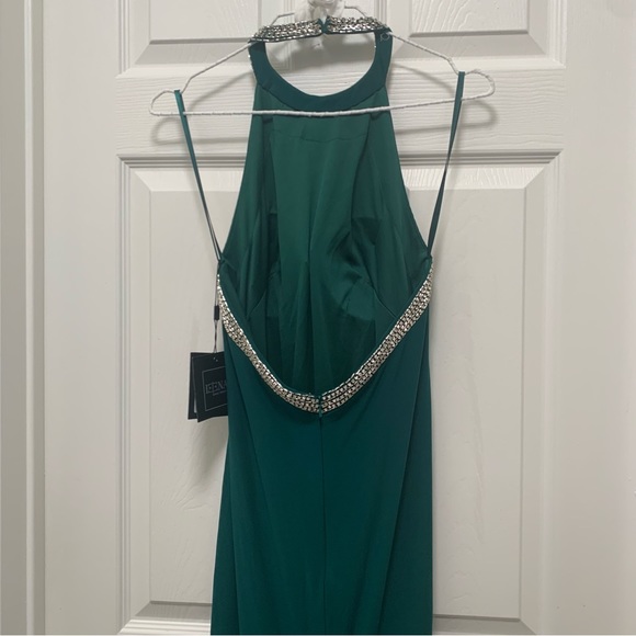 NWT MAC DUGGAL HALTER RHINESTONE ACCENTED EVENING GOWN - Picture 8 of 15